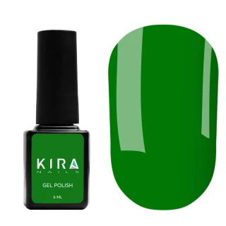 Gel polish Kira Nails No. 179 (leafy green, enamel), 6 ml