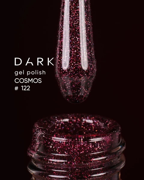 Dark gel polish Cosmos 122, 10 ml