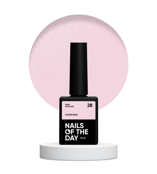 NAILSOFTHEDAY Cover base shimmer №28, 10 ml