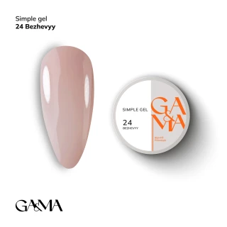 Ga&Ma Simple gel 024 бежевий 30 ml