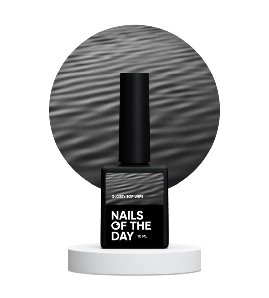 NAILSOFTHEDAY Top Glossy with a sticky layer WITHOUT UV, 10 ml