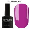 Gel polish Komilfo Deluxe Series No. D045 (muted dark purple, enamel), 8 ml