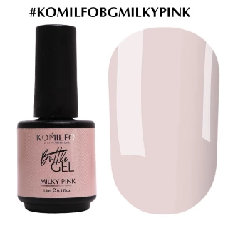 Komilfo Bottle Gel Milky Pink, 15 мл, з пензликом