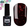 Gel polish Red Hot Kira Peppers No. 004 (garnet with ruby sparkles), 6 ml