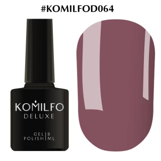 Gel polish Komilfo Deluxe Series No. D064 (grey-lilac, enamel), 8 ml