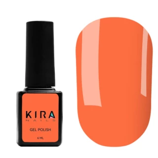 Гель-лак Kira Nails №107 (морквяний, неоновий), 6 мл 