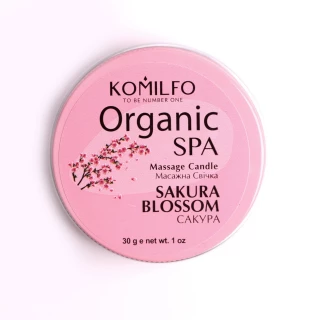 Świeca do masażu Komilfo - Sakura, 30 g