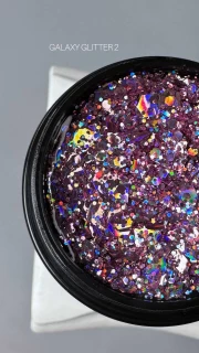 Saga Professional GALAXY glitter №02, 8 ml (в баночці)