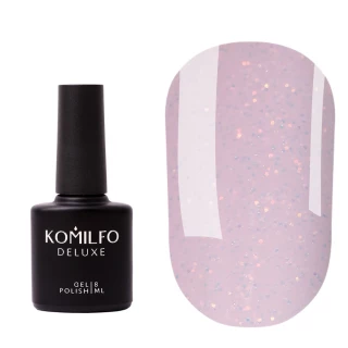 Komilfo Moon Crush Base 104 (soft pink, gold glitter, translucent), 8 ml