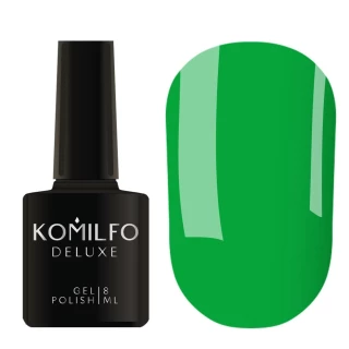 Gel polish Komilfo Kaleidoscopic Collection K017 (green, neon), 8 ml