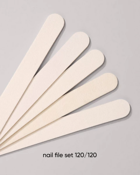 Dark Set of disposable nail files, 50 pcs (120/120 grit)