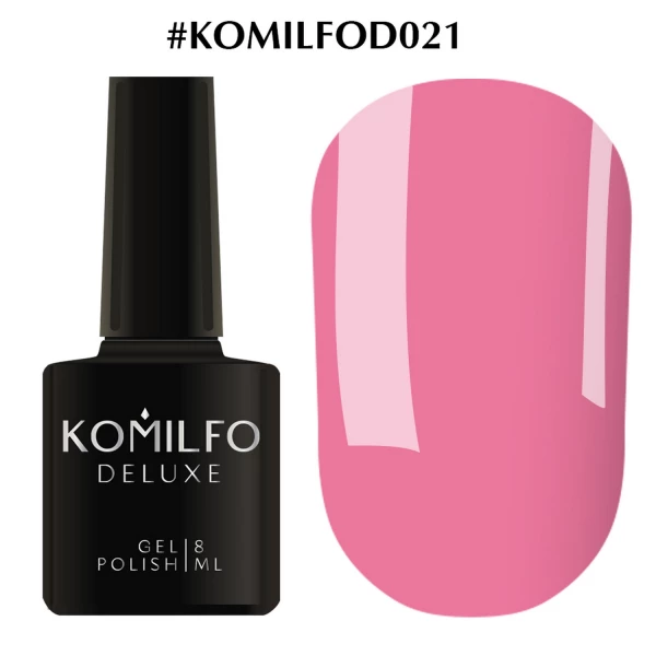 Gel polish Komilfo Deluxe Series No. D021 (soft pink, enamel), 8 ml