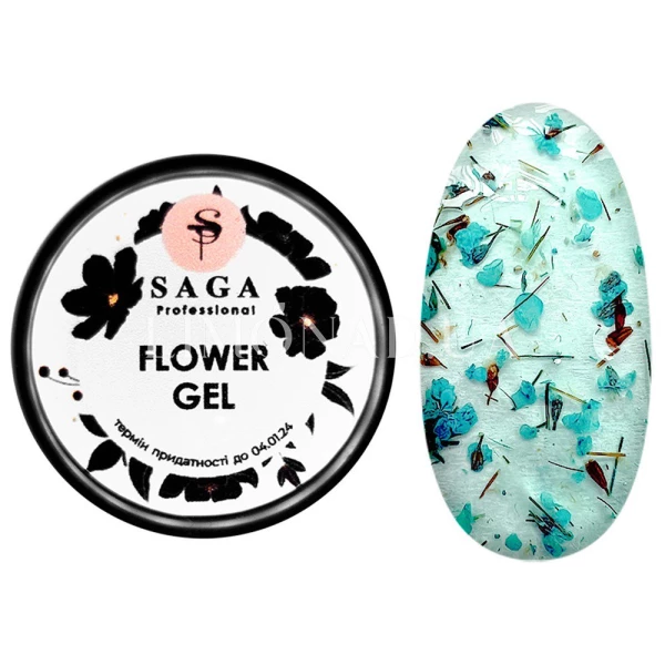 Gel with dried flowers SAGA FLOWER GEL No. 11, 5 ml