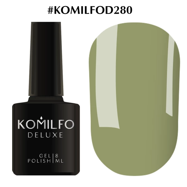 Lakier hybrydowy Komilfo Deluxe Series nr D280 (kamuflaż, emalia), 8 ml