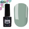 Gel polish Kira Nails No. 134 (green-gray, enamel), 6 ml