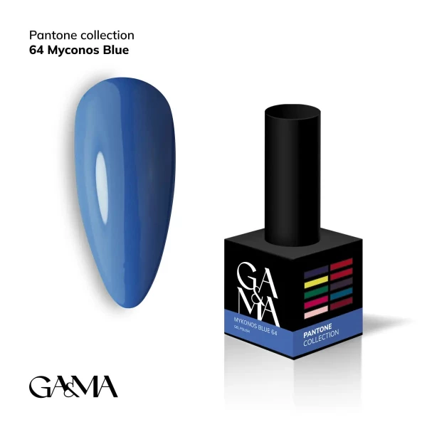 Ga&Ma Pantone collection 064 Mykonos Blue, 10 ml