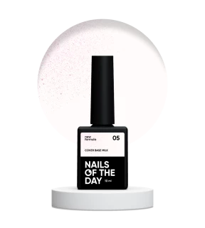 NAILSOFTHEDAY Cover base Milk shimmer №05, 10 ml