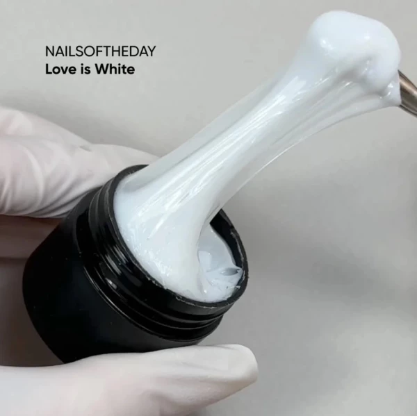 NAILSOFTHEDAY Gel gum Love is... White, 15 ml