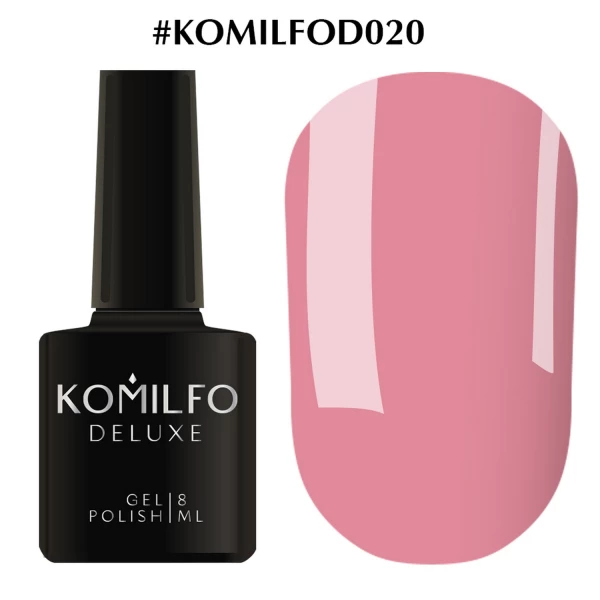 Gel polish Komilfo Deluxe Series No. D020 (deep pink, enamel), 8 ml