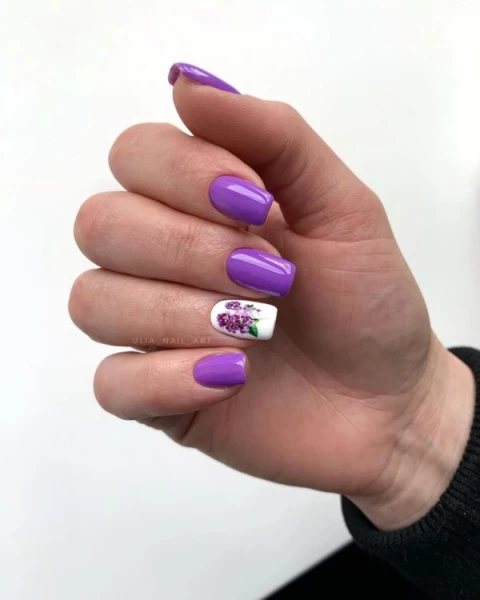 Gel polish Komilfo Deluxe Series No. D122 (deep lilac, enamel), 8 ml