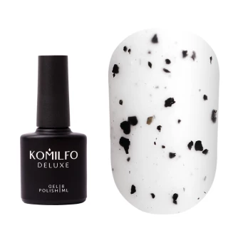 Komilfo No Wipe Matte Spotty Top - матовый топ без липкого слоя с рваной крошкой, 8 мл