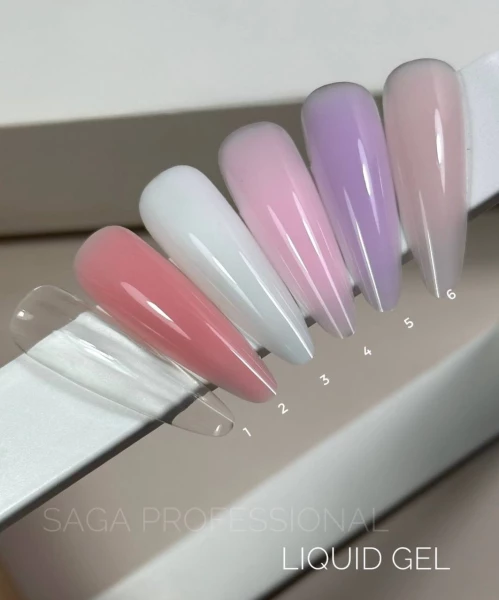 Saga professional Гель для наращивания Liquid Gel №02, 15мл