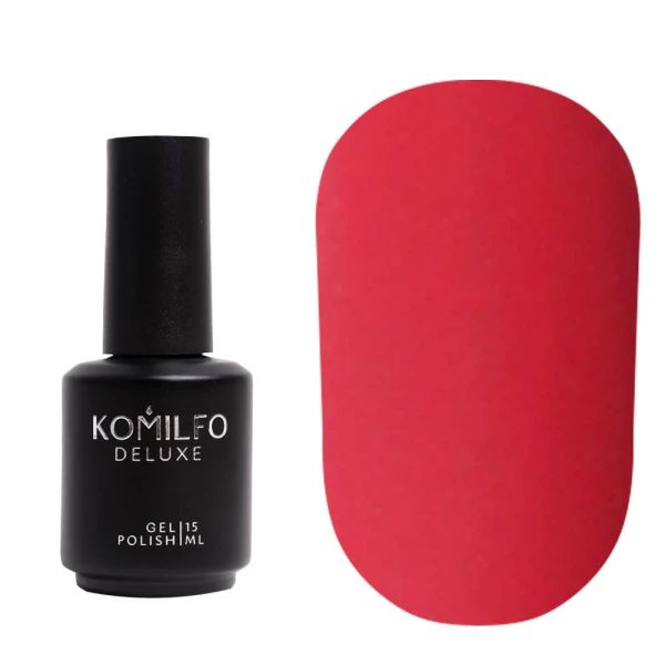 Komilfo No Wipe Matte Top NEW FORMULA - матовий топ для гель-лаку без липкого шару, 15 мл