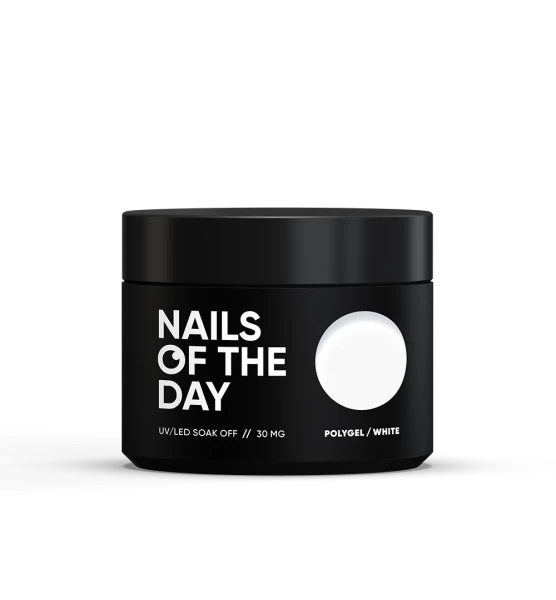 NAILSOFTHEDAY Poly Gel biały, 30 ml