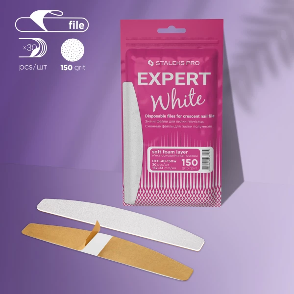 Interchangeable white files for a crescent saw on a soft base EXPERT 40 150 grit (30 pcs.)