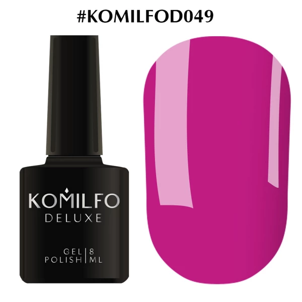 Gel polish Komilfo Deluxe Series No. D049 (pink magenta, enamel), 8 ml