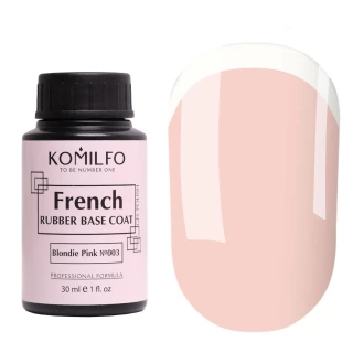 База Komilfo French Rubber Base 003 Blondie Pink, 30 мл