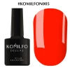 Gel polish Komilfo DeLuxe Series No. N005 (saturated red, neon), 8 ml