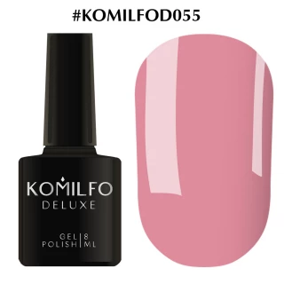 Gel polish Komilfo Deluxe Series No. D055 (coral-pink, enamel), 8 ml