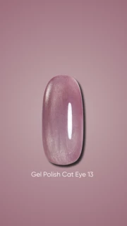 Dark gel polish Cat Eye 13, 6 ml