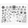 ART Stamping Plate for Winter stamping