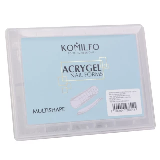 Komilfo Top Nail Forms, Multishape - Верхние формы для наращивания, универсальные, 120 шт