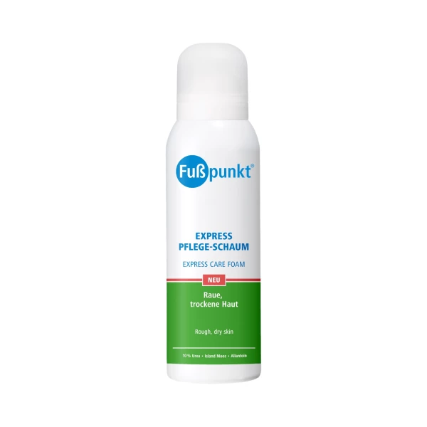 Fußpunkt Foam for rough, dry skin with 10% urea, 125 ml