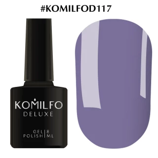 Гель-лак Komilfo Deluxe Series №D117 (приглушенный светло-синий, эмаль), 8 мл