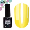 Gel polish Kira Nails Vitrage No. V02 (yellow, stained glass), 6 ml