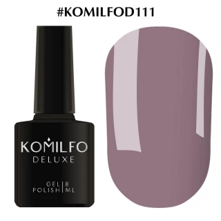 Gel polish Komilfo Deluxe Series No. D111 (light gray-violet, enamel), 8 ml