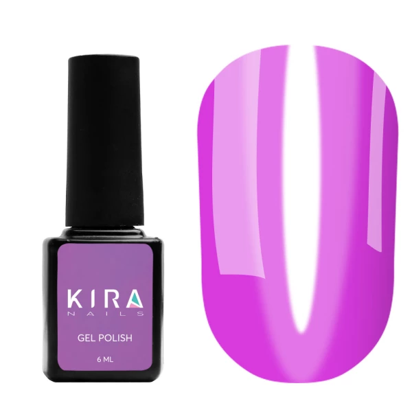 Гель-лак Kira Nails Vitrage №V11 (рожево-малиновий, вітражний), 6 мл