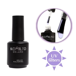 Komilfo No Wipe UV Top - top do lakieru hybrydowego bez lepkiej warstwy z filtrami UV, 15 ml