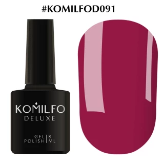 Gel polish Komilfo Deluxe Series No. D091 (purple-pink, enamel), 8 ml