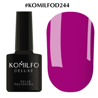 Gel polish Komilfo Deluxe Series No. D244 (fuchsia, enamel), 8 ml