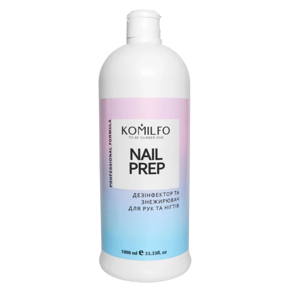 Komilfo Nail Prep — дезінфектор і знежирювач для нігтів, 1000 мл