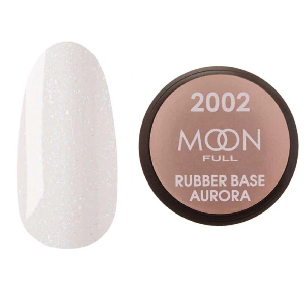 MOON FULL RUBBER BASE AURORA №2002, 15 ml (без пензлика)