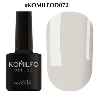 Gel polish Komilfo Deluxe Series No. D072 (light bluish-gray, enamel), 8 ml