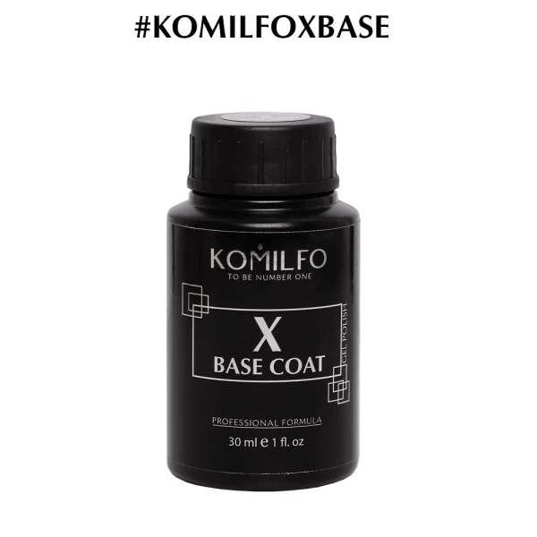 База Komilfo X-Base Coat - база для гель-лака, 30 мл (без пензлика)