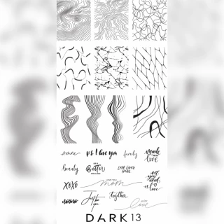 DARK №13 пластина для стемпінгу 