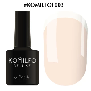 Гель-лак Komilfo French Collection №F003 (бледный персиково-розовый, эмаль, для френча), 8 мл